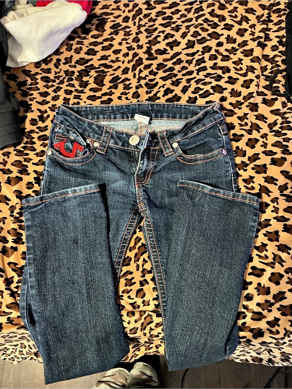 Vintage True Religion Becca Boot Cut Jeans Blue Waist 27